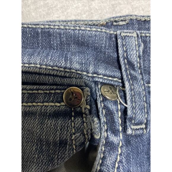 Wrangler 20X Jeans Mens Tag 36x34 Actual 37x32.5 Straight Western Cowboy Patched - Picture 12 of 16